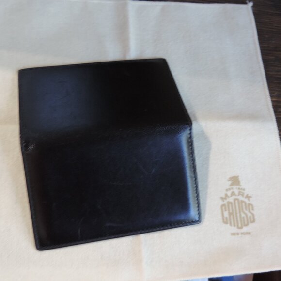 MARK CROSS Vintage Black Card Case Never used - Picture 3 of 4